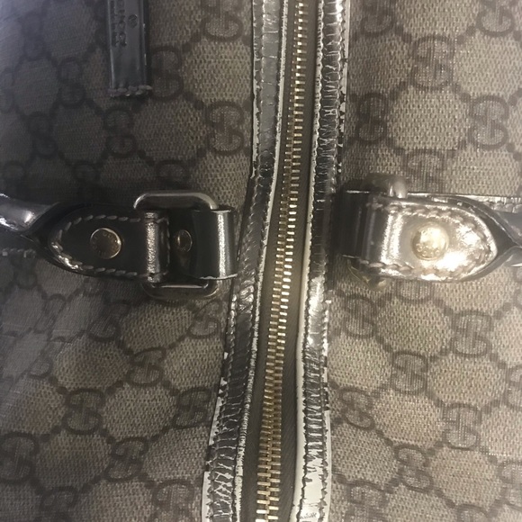 Authentic Gucci Boston Monogram GG Bag - Picture 6 of 14